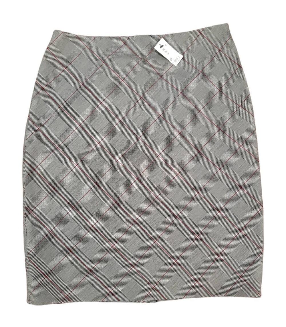 The Limited Gray & Red Pinstripe Pencil Skirt - BNWT - Size 6